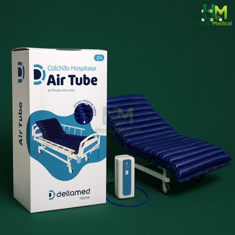 Colchão de Pressão Alternada Air Tube ate 150KG - Dellamed 110V