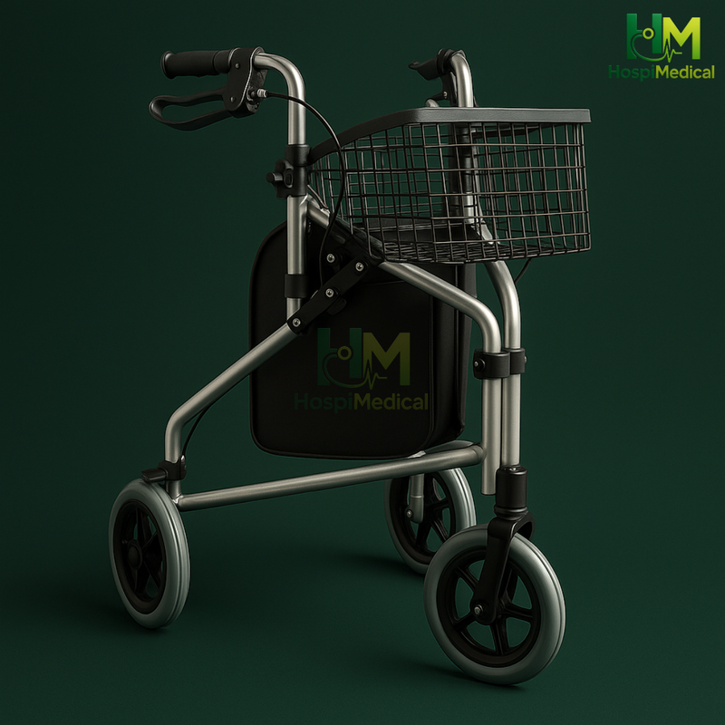 Andador 3 Rodas Praxis com Cestinha até 120KGS - Praxis
