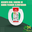 Assento Oval Fechado Almofadado para Cadeira de banho