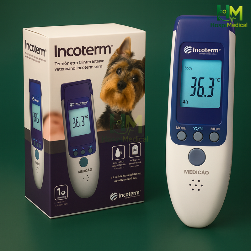 Termômetro Clínico Infravermelho Veterinário - Incoterm