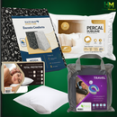 Kit Conforto Premium Travesseiro, Capa, Triângulo e Almofada Cervical