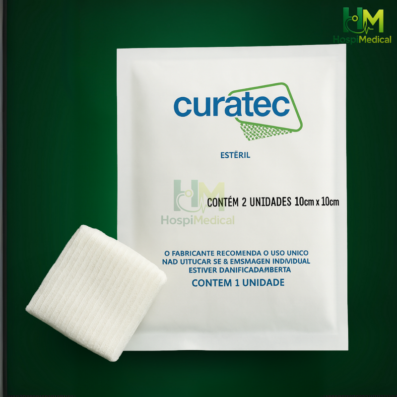 Gaze Antimicrobiana com PHMB 2% - Curatec