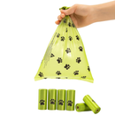Kit 90 Saquinhos Higiênicos Pet 6 Rolos + Porta Saquinho