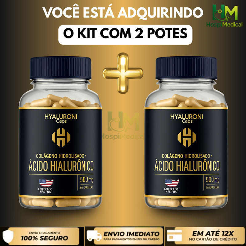 Hialuroni Caps – Colageno Hidrolisado com Ácido Hialurônico