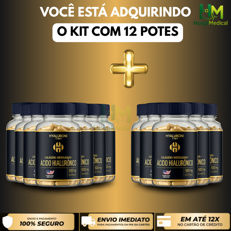 Hialuroni Caps – Colageno Hidrolisado com Ácido Hialurônico