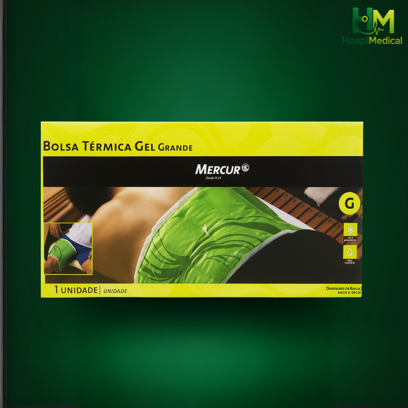 Bolsa Térmica Gel Grande Mercur – Alívio para Lombar, Abdomen, Coxa e Costas