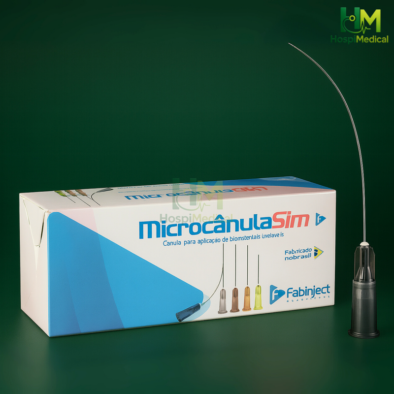 Microcânula Slim Fabinject 22G-50mm (cx c/10 unid.)