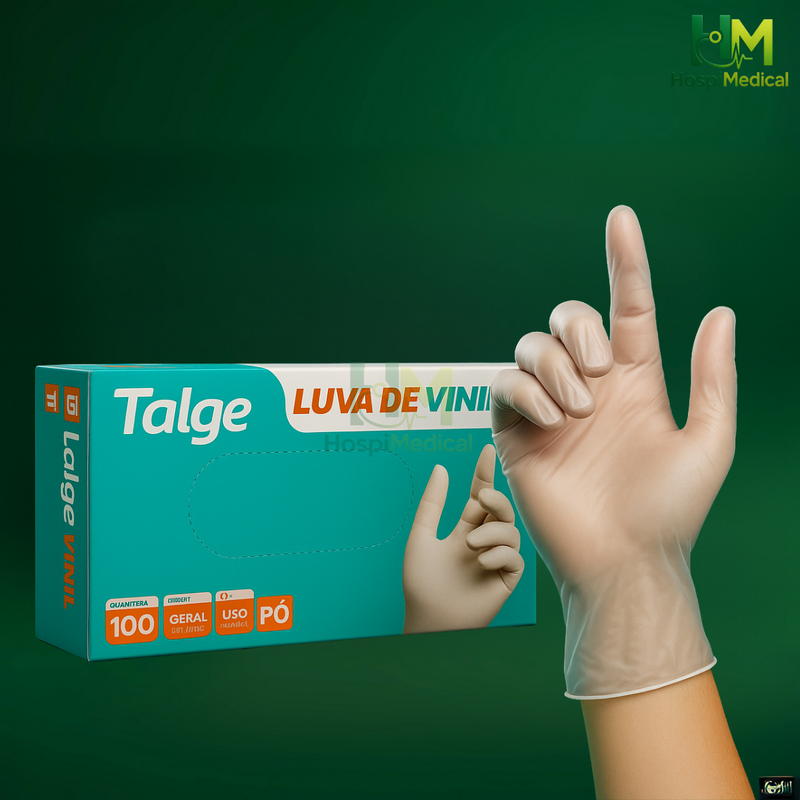 Luva de Vinil Sem Talco (C/100)