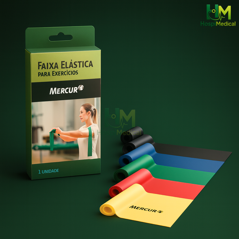 Faixa Elástica para Exercícios Mercur - Faixa para Treino
