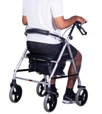 Andador 4 Rodas com Cesta e assento  até 135KGS - Mercur