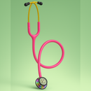 Estetoscópio Duplo Inox Eternity Rosa Rainbow - BIC
