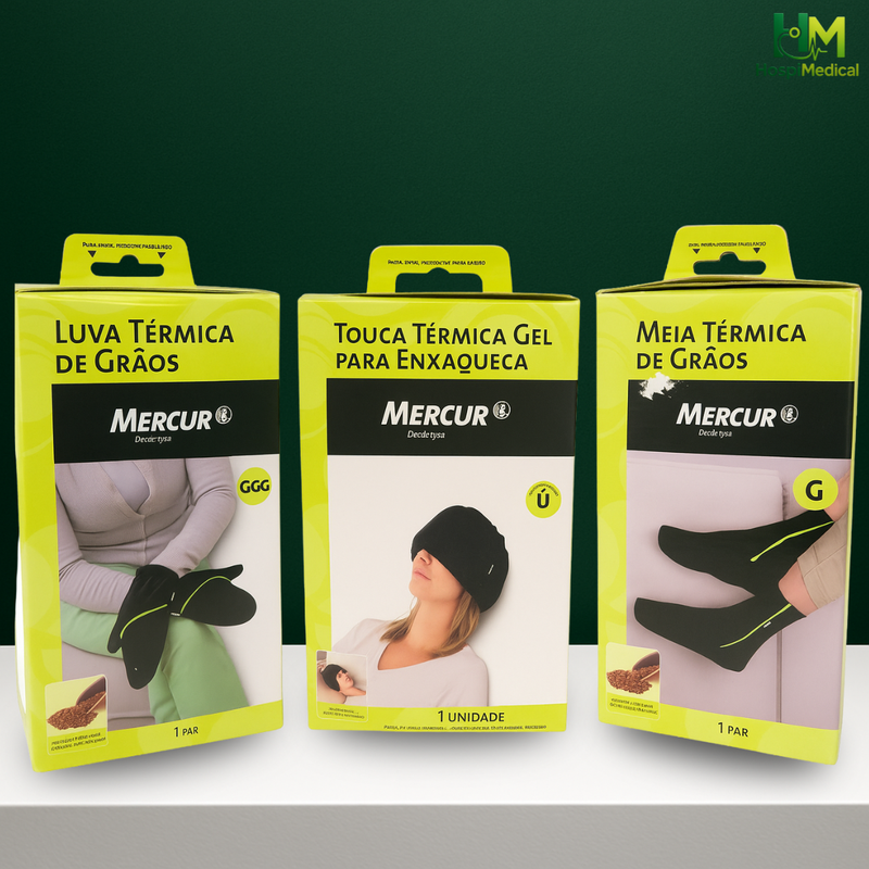 Kit Bolsa Térmica Grãos Mercur – Relaxamento completo