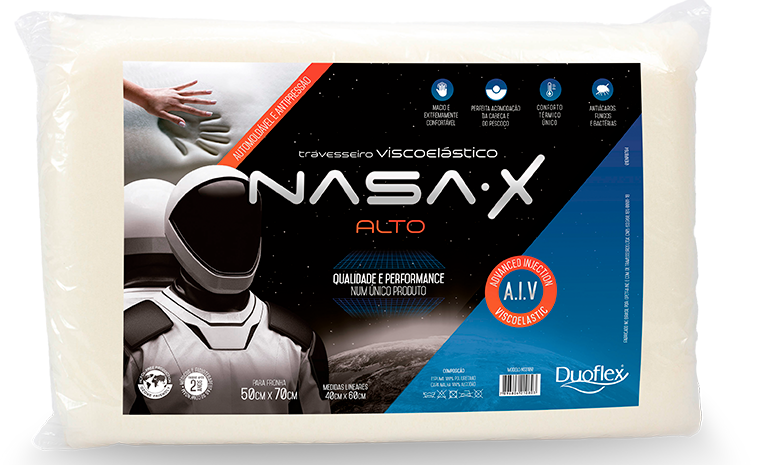 TRAVESSEIRO NASA-X 50X70CM - DUOFLEX