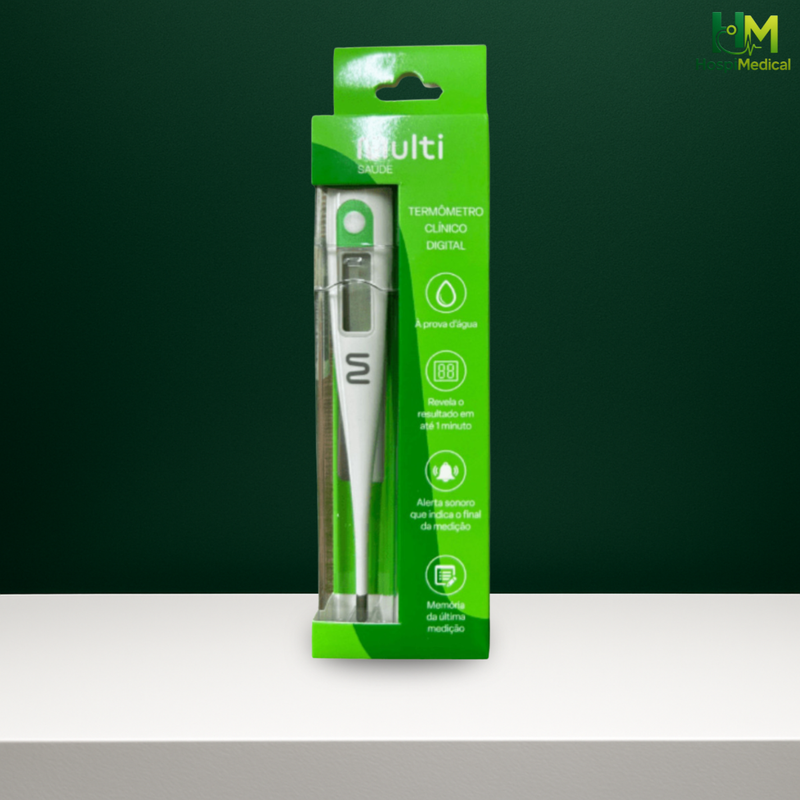 Termômetro Digital MultiSaude Medição Rápida Segura da Temp