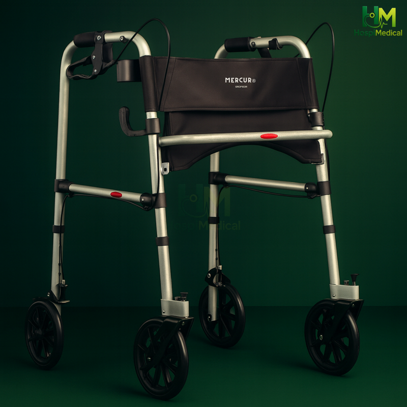 Andador 4 Rodas com assento  até 135KGS - Mercur