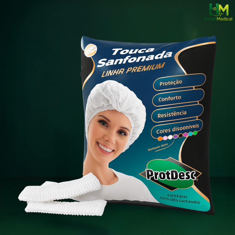 Touca Descartável Protdesc 100 Unidades Higiene e Segurança
