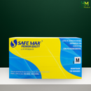 Luva de Látex Safemax com 100 Unidades Proteção Profissional