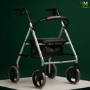 Andador 4 Rodas com Cesta e assento  até 135KGS - Mercur