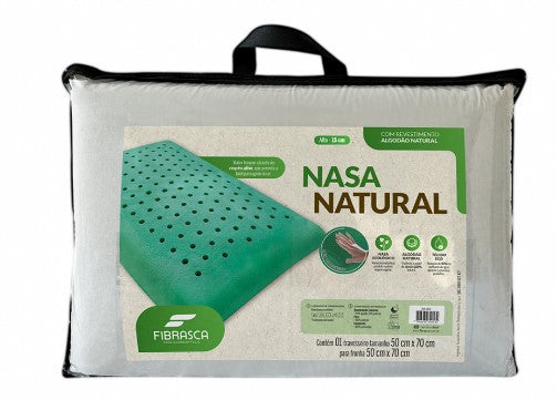 TRAVESSEIRO NASA NATURAL ALTO 40X60X15CM - FIBRASCA