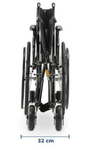 Cadeira de Rodas D500 até 180kg - Dellamed