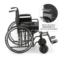 Cadeira de Rodas D500 até 180kg - Dellamed