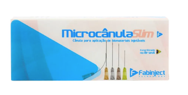 MICROCÂNULA SLIM FABINJECT MOD. 22G-50MM CX C/10 UNID.